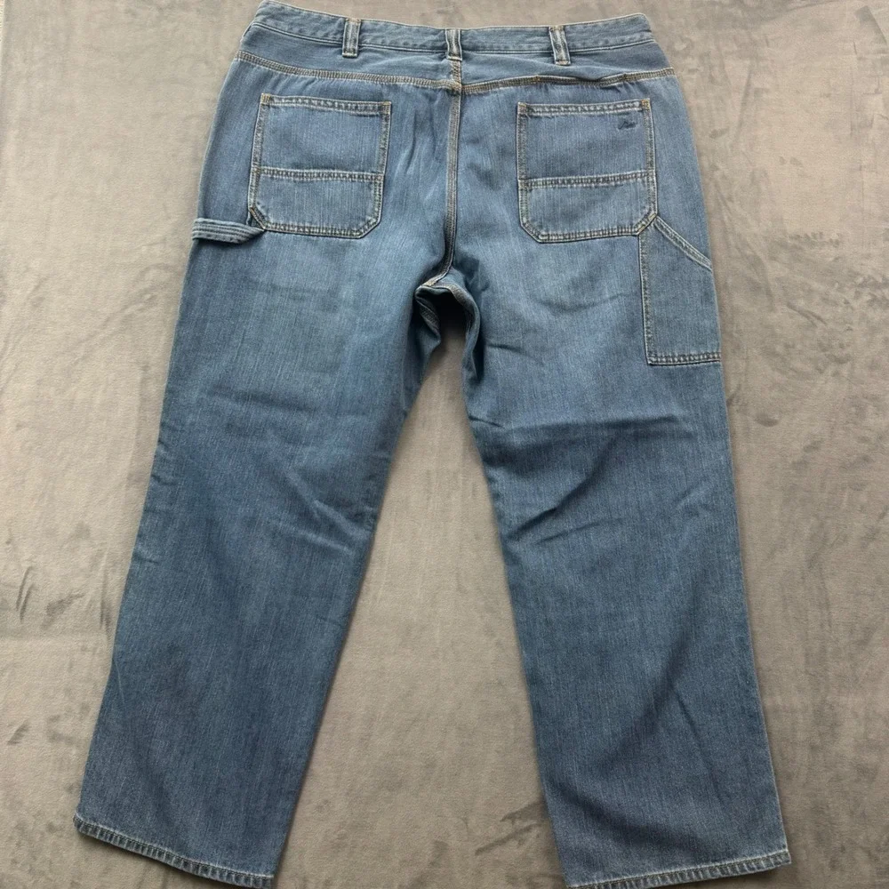 Ridgecut Toughwear Mens Carpenter Jeans Blue Denim Utility Work Pants 42x30